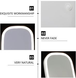 <b>LED</b> Light Magnifying Desktop <b>Makeup</b> <b>Mirror</b> with 360 Swivel Personalized Design Double Sided 10X Zoom - Product Image 2