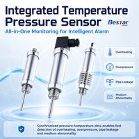 Transmetteur de température et de pression 16 bars 150 psi, capteurs de température PT100 0-600 bars, capteurs 4-20 mA pour l'industrie
