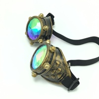 Gothique Steampunk Rétro Lunettes Kaléidoscope Cyber Vintage Lunettes Halloween Cosplay Vintage Carnaval Party Goggles