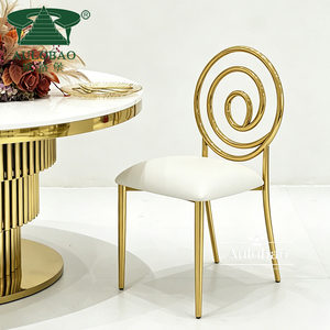 Bridal <b>White</b> Leather and Gold Stainless Steel Leg Ghana Wedding <b>Chairs</b> - Product Image 1