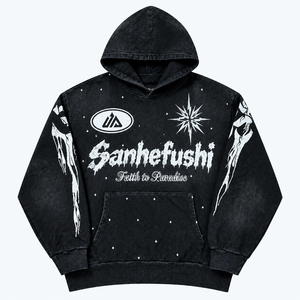 Sudadera con Capucha Extra Grande <span class=keywords><strong>de</strong></span> Primera Calidad con Bordado 3D <span class=keywords><strong>de</strong></span> Fuente Artística Personalizada del Fabricante, Sudadera con Capucha para Hombre y Mujer - Product Image 1