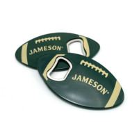 Cadeau souvenir de jeu de football américain personnalisé Ouvre-bouteille en forme de rugby en plastique ABS avec impression colorée