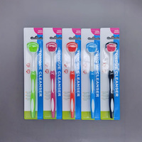 Conception ergonomique, gratte-langue en plastique 100 % sans BPA, brosse nettoyante efficace pour la langue, écologique pour lutter contre la mauvaise haleine