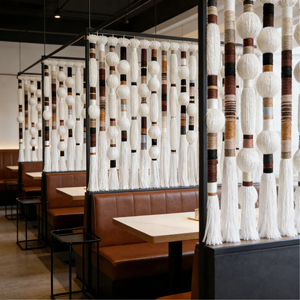 Arte Mural Ecléctico con Borlas de Macramé que Absorben el Sonido, Tapicería de Burbujas, Adornos Colgantes de Pared para un Hogar Acogedor - Product Image 1