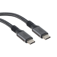 Kabel USB4 VCOM Tipe C ke Tipe C 100W PD Pengisian Daya 40Gbps Transfer Data Thunderbolt 4 8K Audio Video