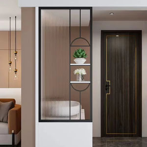 Soluzioni di Privacy funzionale moderno divisorio in acciaio inox per ambienti di vita contemporanei - Product Image 1