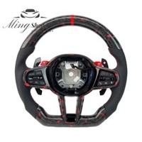 Volant en fibre de carbone LCI pour BMW G01 G02 G05 G06 G07 G08 G11 G12 G14 G15 G16 G17 G20 G29 G30 G31 G32 G80 G82 F92 X3 X4 X5