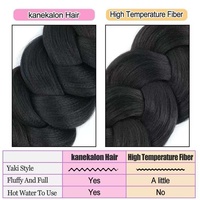 Meilleure vente mondiale : Tresse synthétique Jumbo de 82 pouces (165g) à trame unique, résistante à la chaleur, pour styles africains authentiques