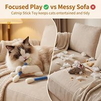 Jouet pour chat en feutre de laine fait main, populaire, en gros, avec herbe à chat, écologique, interactif, design personnalisé, résistant aux morsures, pour animaux de compagnie