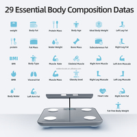 Báscula Profesional de Composición Corporal de 8 Electrodos con Aplicación Fitdays y Reporte Impreso