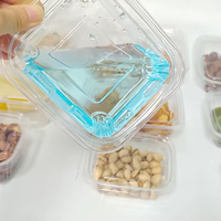 Aangepaste 24Oz Plastic Deli Containers Doorzichtige Huisdier Scharnierende Deksel Container Fraudebestendig Voedsel Container Met Platte Deksel Voor Salade