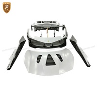 Actualización del kit de carrocería de coche Chalenge para Ferrari 488 2020 capó de motor de fibra de carbono parachoques trasero delantero faldones laterales alerón trasero