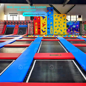 Playpedia Factory, équipement <span class=keywords><strong>de</strong></span> parc d'aventure commercial <span class=keywords><strong>de</strong></span> 1000 m², grand parc <span class=keywords><strong>de</strong></span> trampolines intérieur, parc <span class=keywords><strong>de</strong></span> trampolines sur mesure à thème - Product Image 5