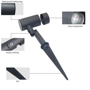 IP44 <span class=keywords><strong>éclairage</strong></span> <span class=keywords><strong>LED</strong></span> de terrasse de jardin de pelouse d'extérieur de style moderne, <span class=keywords><strong>éclairage</strong></span> imperméable au <span class=keywords><strong>sol</strong></span> - Product Image 5