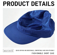 Casquette de course personnalisée avec logo imprimé, 5 panneaux, découpée au laser, en maille respirante, imperméable, légère, de haute qualité, séchage rapide, casquette de camping