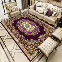 Tapis oriental lavable-Tapis 8x10 pour salon Tapis doux pour chambre à coucher Tapis turc imperméable Tapis