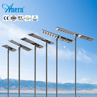 Farola Solar LED Inteligente Integrada Anern IP65, Impermeable, para Exteriores