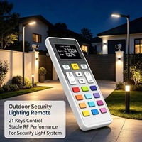 Control Remoto Inalámbrico RF de 21 Teclas para Iluminación de Seguridad Exterior, Controlador de Lámpara de Repuesto de Plástico ABS, OEM ODM Personalizado JCXK