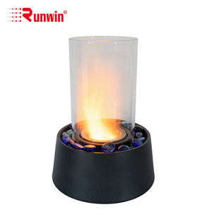 Ensemble de table de foyer Cheminée portable au bioéthanol Foyer de table sans fumée Cheminée de table intérieure - Product Image 4