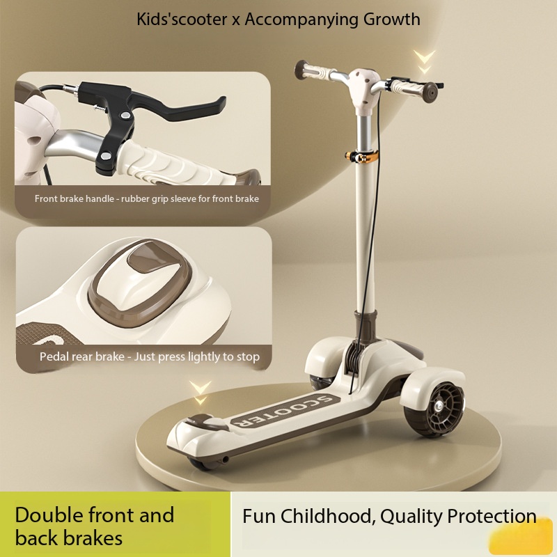 Patinete scooter infantil con una altura regulable de un diseño moderno Patinete scooter infantil con una altura regulable de un diseño moderno