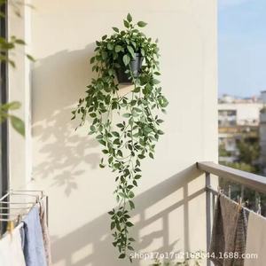 Vignes artificielles Shuyu en plastique, verdure suspendue pour décoration intérieure et extérieure, style bonsaï à fixer au mur - Product Image 1