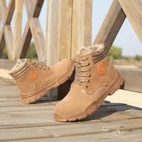 Bottes de travail à bout d'acier pour hommes, bottes de sécurité pour hommes, bottes de sécurité pour travaux de terrassement