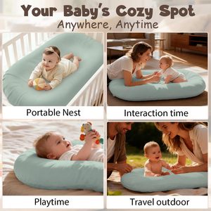 Factory Direct Supply Baby <b>Nest</b> Lounger Bed Removable Cover Foldable Portable Newborn <b>Sleeping</b> <b>Nest</b> for Baby - Product Image 3