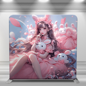 Tessuto di tensione personalizzato Trade Show Banner da parete 8x8 ft sfondo Stand - Product Image 2