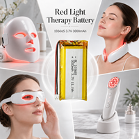 Batería Recargable de Polímero de Litio de 3.7V y 3000mAh, 103665, para Máscara Facial de Fototerapia LED y Dispositivos de Belleza