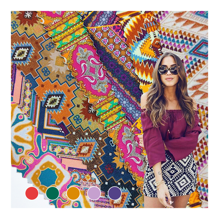 New Style Indian Digital Print Fabric