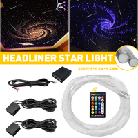 Kit d'éclairage de plafond de voiture Shooting Star 600 pièces DC12V, éclairage de plafond en fibre optique pour van, maison et autres accessoires d'éclairage