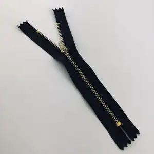 High Quality Black Color Nickel-Free Sewing Clothing Accessories Copper Zipper