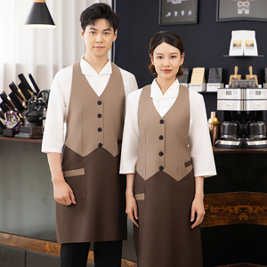 Tablier de service professionnel et pratique pour personnel de restaurant en hiver, idéal pour l'<span class=keywords><strong>hôtellerie</strong></span>, les cafés et les équipes de restauration rapide - Product Image 5