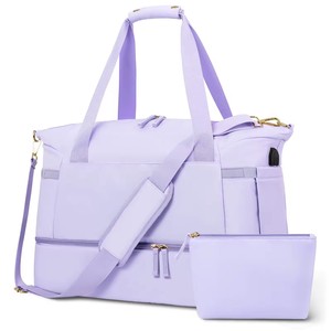 Bolsa de Viaje para Mujer, Bolsa de Gimnasio Ligera de Mano con Bolsa de Cosméticos a Juego, Certificación CE, OEM, MOQ Bajo - Product Image 1