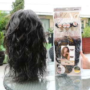 Lot de Cheveux Garantie Qualité Body Wave 100% Naturels, 4 Bundles et un Frontal pour un Ensemble, 280 grammes pour une Coiffure Complète, Bon Prix - Product Image 3