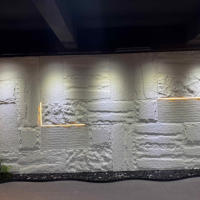 Panneau mural en pierre PU intérieur étanche de haute qualité 1200x600mm Design minimaliste Panneau mural de couleurs neutres