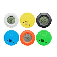 Round Electronic Thermometer and Hygrometer Reptile Electronic Thermometer and Hygrometer Acrylic Box Climbing Box Thermometer