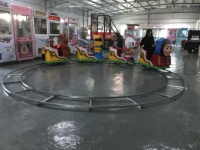 Mesin Permainan Kereta Api Mini, Mainan Anak Komersial Dalam Ruangan untuk Pusat Permainan