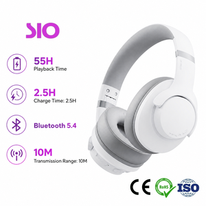 หูฟัง Jerry Chip -43dB ANC 55H รองรับการเล่นเพลงต่อเนื่อง IP65 กันน้ำ ไดรเวอร์ไทเทเนียม 40 มม. ช่องเสียบ Type-C <span class=keywords><strong>AUX</strong></span> <span class=keywords><strong>3.5</strong></span> มม. ระบบเสียง Hi-Fi <span class=keywords><strong>5</strong></span>.4 แบบครอบหู - Product Image 1