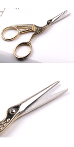 Bordado cigüeña tijeras de costura artesanía multiusos estilo Vintage costura tela cuero tijeras Sastre tijera uso diario - Product Image 6