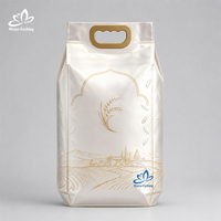 Sac d'emballage pour riz grande capacité avec poignée, pochette alimentaire personnalisée pour boulangerie et vente en gros