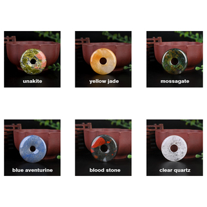 จี้คริสตัลทรงโดนัทขัดเงาคุณภาพสูงจากโรงงานขายส่ง - Product Image 4