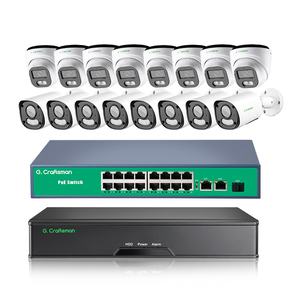 Sistema de Cámara Domo y Mixta GX-YUHFW-M6S-K16 IMX335 HD 4K, Kits de Grabación NVR de 16 Canales, Detección de Forma Humana GX-YUHFW-M6S-K16 I - Product Image 1