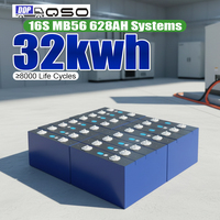 Batería de Litio Lifepo4 QSO DDP Mb56 628AH Evemb56 Eu Pl MB65 MB51 628 Ah Grado A, Celda Lifepo4 de 660AH para 12V 24V 48V DIY