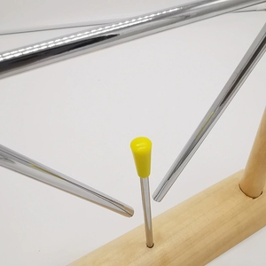 Campana Triangular Metálica para Niños al por Mayor con Soporte de Madera, Instrumento de Percusión Rítmica para la Iniciación Musical - Product Image 2