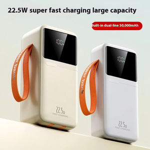 พาวเวอร์แบงค์พกพาพร้อมโลโก้สั่งทำ <span class=keywords><strong>50000mah</strong></span> PD 22.5W ชาร์จเร็ว พร้อมสายในตัวสำหรับ <span class=keywords><strong>iPhone</strong></span> 17 - Product Image 4
