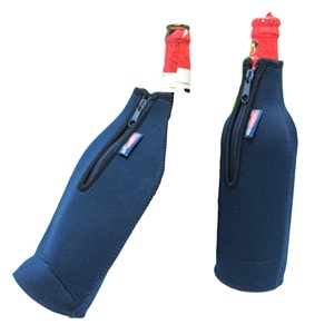 RYO 750ml Neoprene Insulated Thermal Wine <b>Bottle</b> Sleeve Cooler with Zipper Waterproof Foldable Portable Outdoor Use Glued Base - Product Image 4