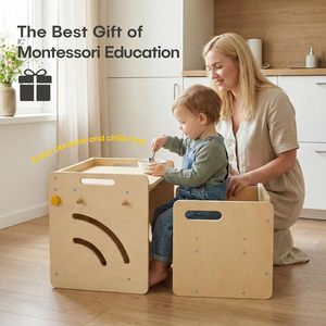 Juego de <span class=keywords><strong>Mesa</strong></span> <span class=keywords><strong>y</strong></span> <span class=keywords><strong>Silla</strong></span> <span class=keywords><strong>Montessori</strong></span> - <span class=keywords><strong>Mesa</strong></span> de Destete Ajustable para Niños Pequeños con Caja de Almacenamiento <span class=keywords><strong>y</strong></span> Tapete para <span class=keywords><strong>Mesa</strong></span> - Product Image 3