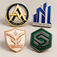 Badges personnalisés en émail dur avec logo d'entreprise, or, argent, or rose, nickel noir, badges de marque pour employés, fabricant OEM ODM