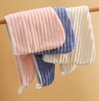 Nouvelle serviette de bonnet de cheveux secs ondulés épaissie douce forte absorbant velours de corail mignon écharpe à séchage rapide